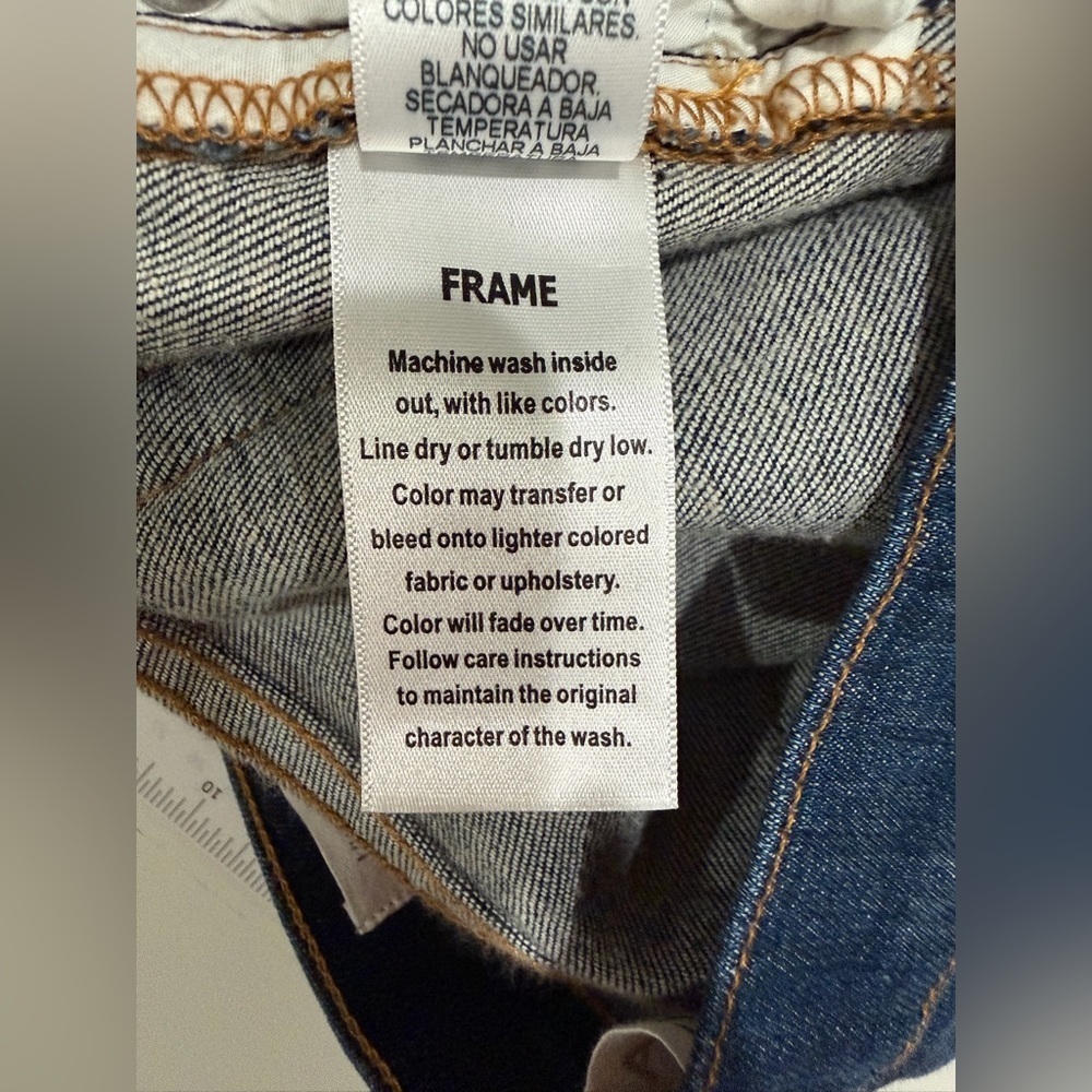 Frame Denim Dark Blue Men’s L’Homme Slim Niagra Jeans size 33 - Picture 3 of 7